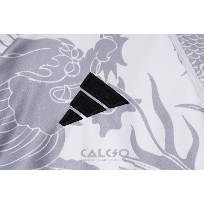 Tuta da Track di Felpa Real Madrid Dragon Bambino 2024-2025 Bianco